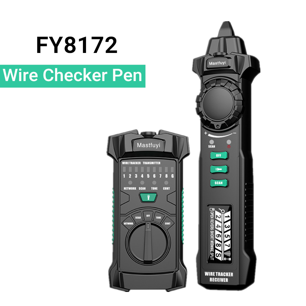 FY8172 Cable Tracker Cable POE Wire Checker Cat5 Cat6 Test Network Tool Telephone/Network Cable Wire Tracker Toner Lan Tester