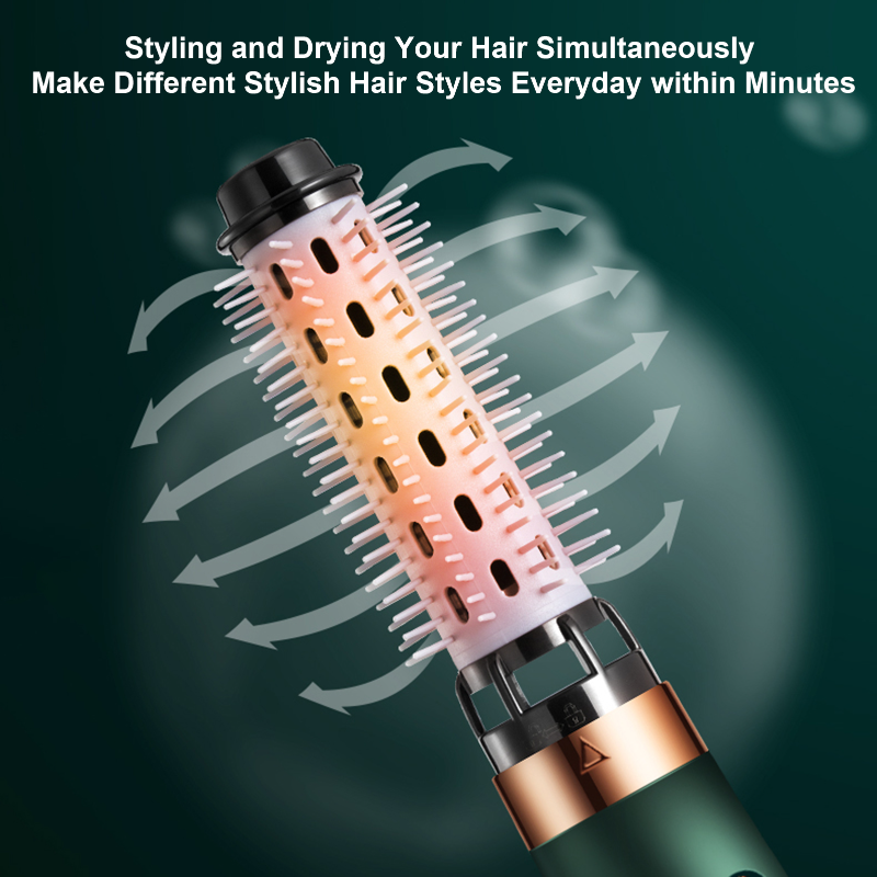3 in 1 Hot Air Brush Ionic Hair Dryer Brushes Volumizer 3 Heads Hair Straightener Heating Comb Curler Hairdryer Hair Styler Tool
