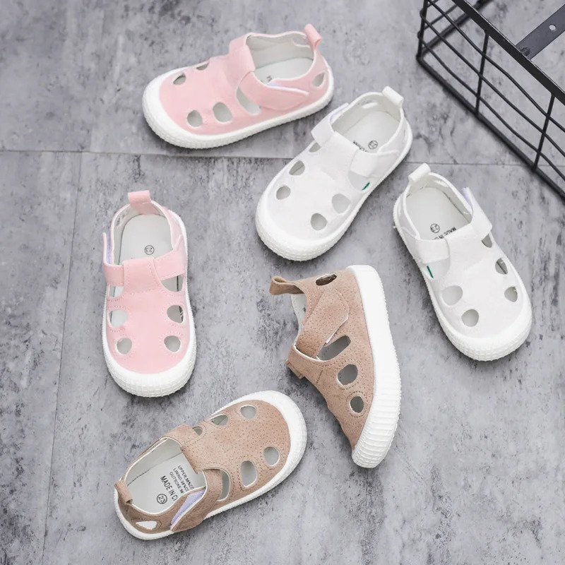 Kids Sandals Summer Girls Boys Cut Out Sneakers Breathable Children Sports Shoes Closed Toe Baby Toddlers Beach Sandalias Flats 240625