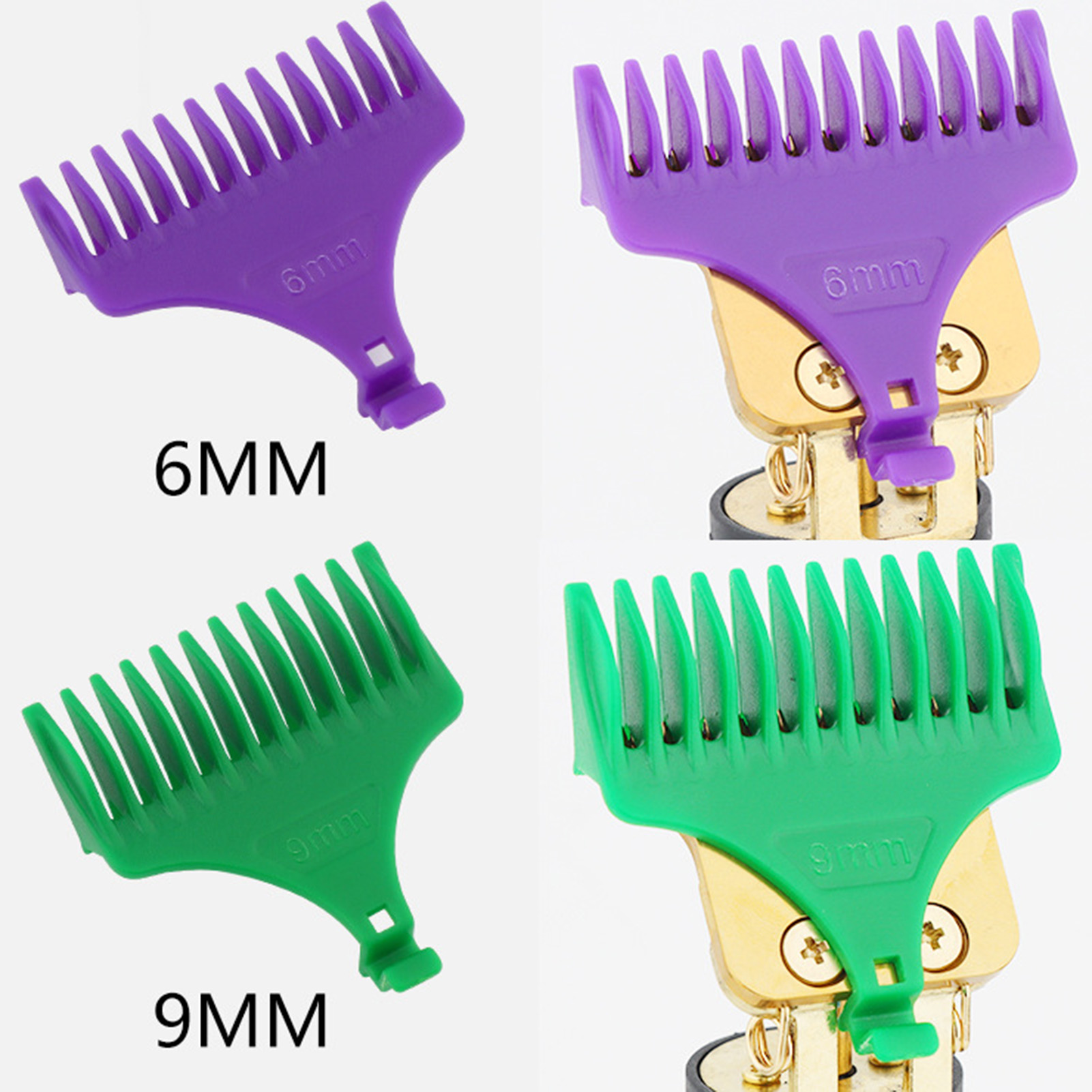 Pushing Haircut Limit Comb Set Hairline Guide Hair Trimmer Combs for Friends Neighbors Family Gift