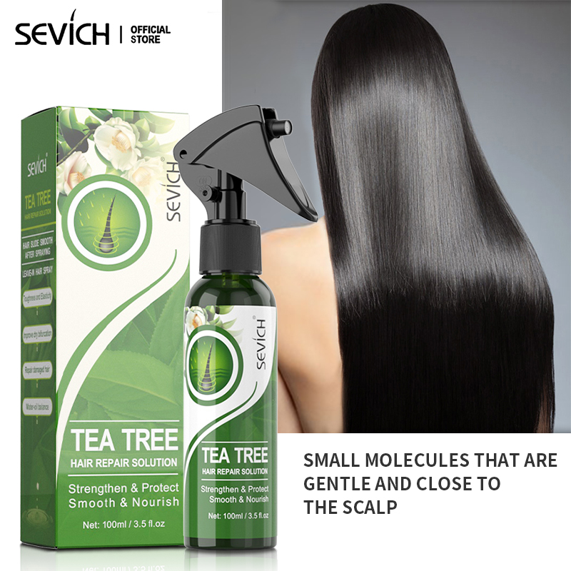 Sevich 100ml Tea Tree Hair Smoothing Spray Deeply Nourishing Hair Natural Moisturing Hair Spray For Dry Hair Treatment