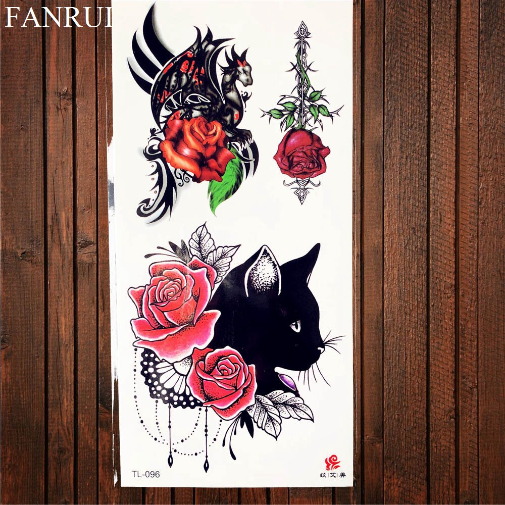 Jewelry Chains Hands Temporary Tattoo Stickers Women Body Under Breast Art Drawing Fake Tattoo Gem Flower Tatoos Girls Bracelet