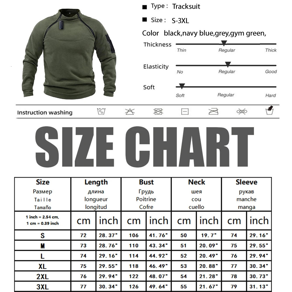 Mens Tactical Outdoor Jacket Hoodie Hunting Clothes Warm Fleece Zippers Pullover Windproof Thicken Winter Male Thermal Coat 240620
