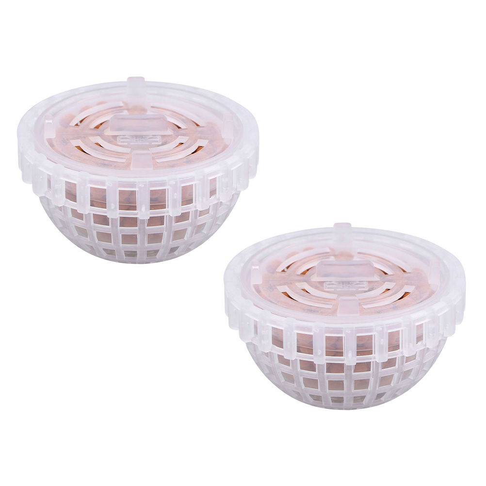 2 Pcs Moss Valued Hemisphere Balls Plastic Filter Fish Tank Ceramsite Decor Water Grass Shrimp Hiding Houses