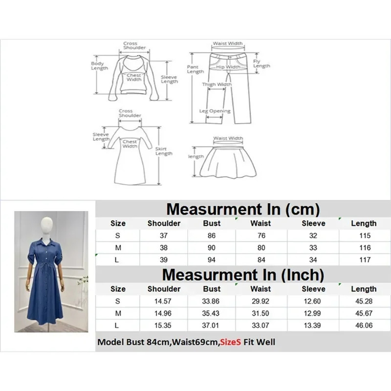 Summer Women Fashion Vintage Office Lady Dark Blue Black Solid Belt Turn-down Collar Midi Jean Dress Top Quality 240629