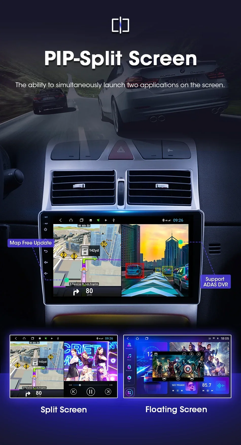 JMCQ 9" Android 12 For Peugeot 307 307CC 307SW 2002 2003 - 2012 2013 Car Radio 2Din Multimedia Player Head Unit Navi GPS Carplay