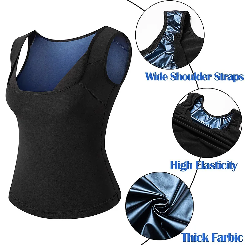 Sauna Suits Waist Trainer Body Shaper Short Sleeve Stripe Body Building Corsets Gym Shirts Weight Loss Slim Fat Burner