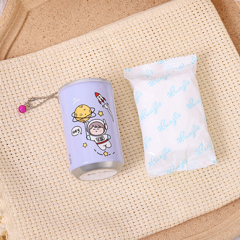 8.5*5cm Bucket Canned Wipes Canned Portable Kitchen Cart Clean Travel Makeup Remover Baby Wipes Skin Friendly Soft Cute Girl