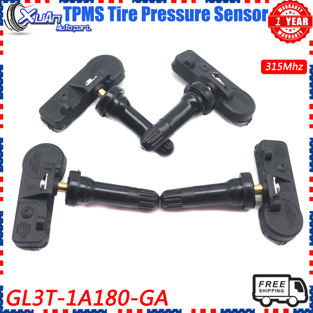 XUAN Car TPMS Tyre Pressure Monitoring Sensor GL3T-1A180-GA For Ford F-150 Reg/Ext 2018-2019 315MHz GL3T1A180GA GL3T1A180GB
