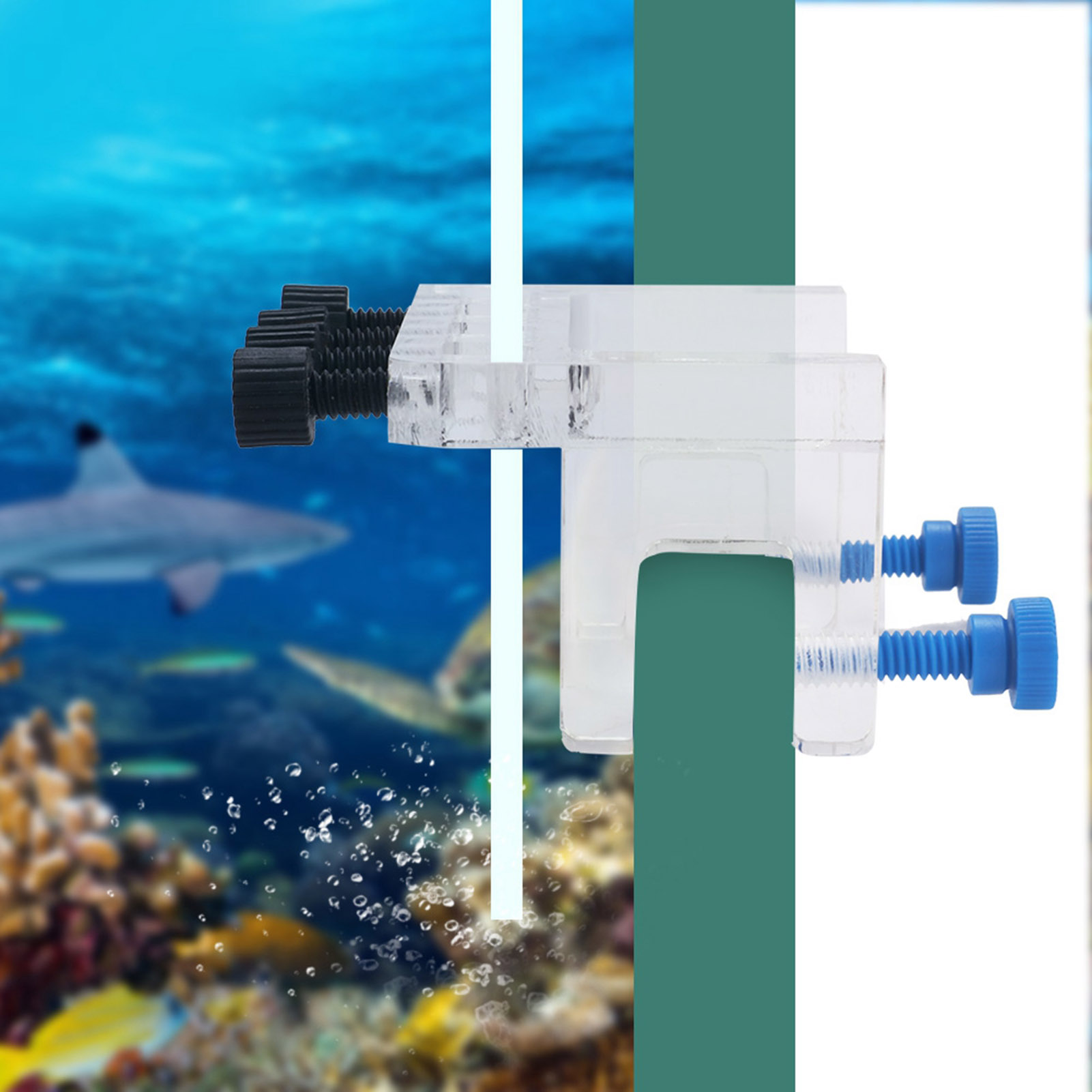 Acrylic Aquarium Soft Tube Fixture Holder For Holding Dosing Pump Soft Hose
