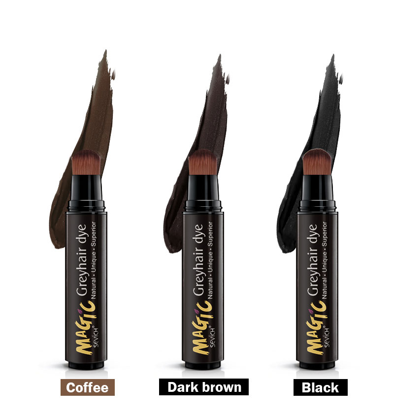 Sevich Temporary Hair Dye Pen Instant Hair Color Brush And Comb DIY Hair Color Wax Mascara Dye Cream 3 Color 12ml