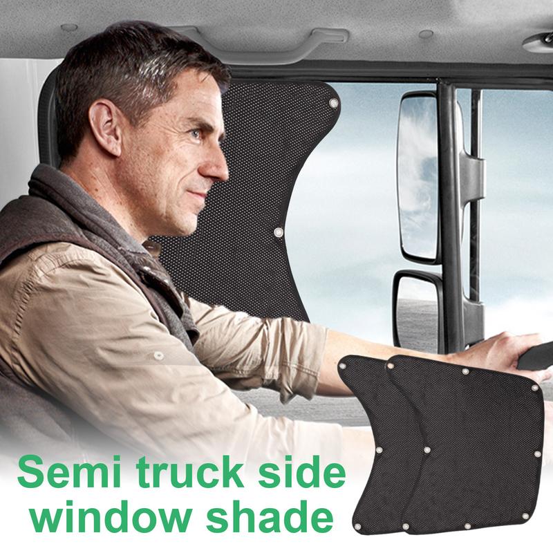 Auto Side Window Shade For Semi Truck Excellent Visibility Wide Usage Side Automotive Window Sunscreen Interior UV Protection