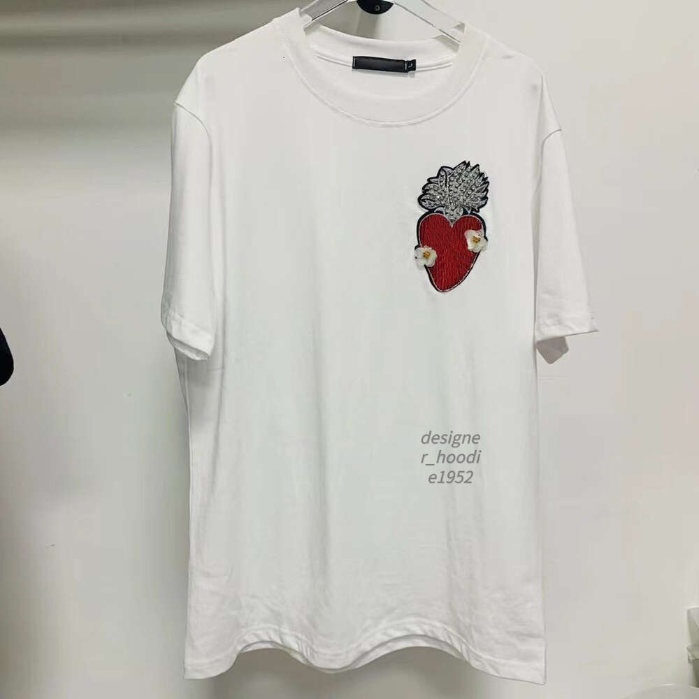 Sequin embroidery short sleeve tshirts fashion sweatshirt designer t shirt womens y2k tank tops women top quality cotton vest luxury clothing