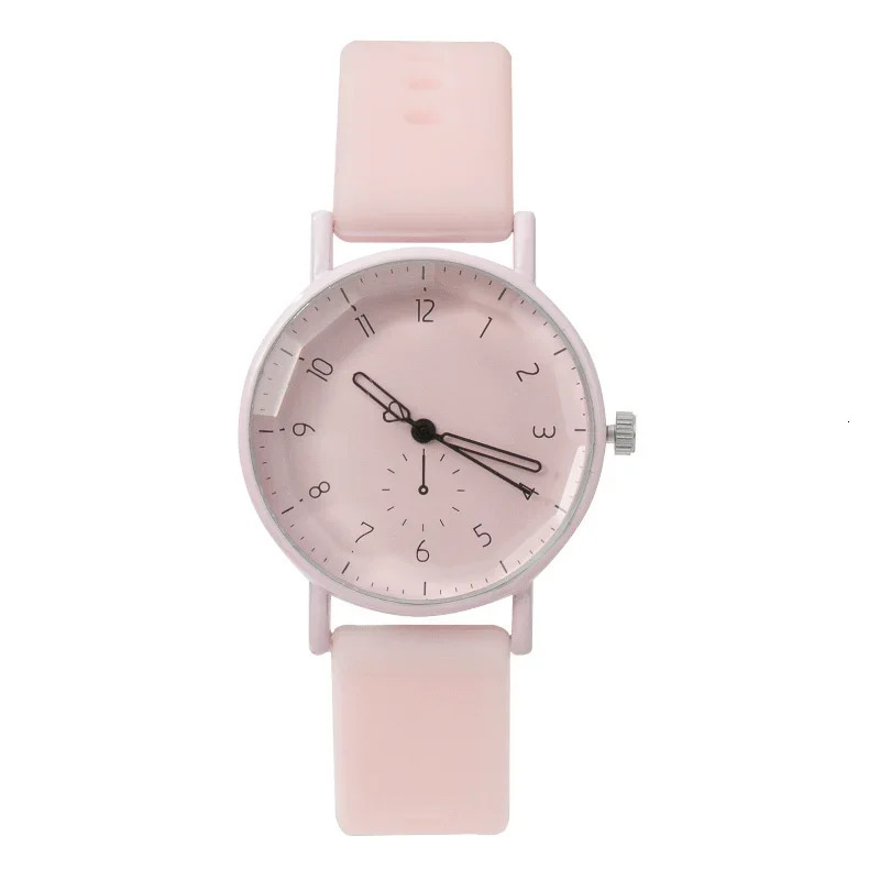 Women Watch Fashion Silicone Strap Quartz Student Sports Wristwatch Relojes Para Mujer Drop Clock 240626