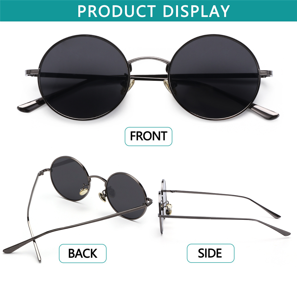 Metal Frame Circle Glasses Eyewear Vintage Sunglasses Circle Glasses Steampunk Sunglasses Round Sunglasses