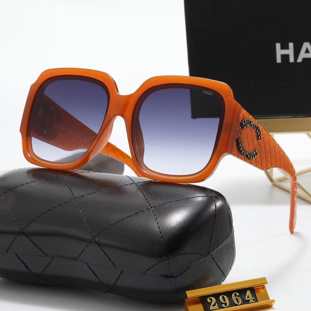 With Box Sunglasses Rectangle Eyeglasses NO2964 Man and Women Unisex Designer Goggle Letter Beach Classic Vintage Half Frame Sun Glasses UV400