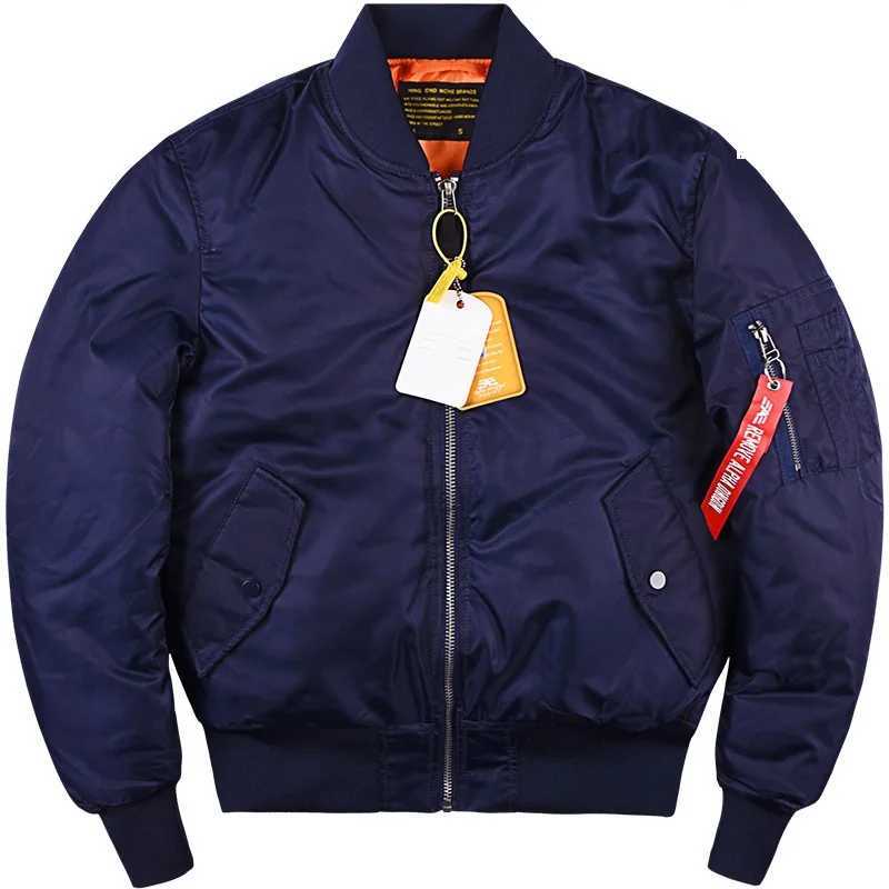 Men's Jackets New Alpha Martin Winter Autumn MA1 Bomber Jacket Mens Thick Military Tactical Paddle Coat Pilot Baseball Jacket J241105