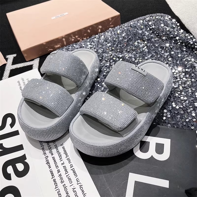 Luxury designer shoes in black and white GAI hot fashion plush slipper women outside summer comfort purple brown green couples thick-soled non-slip sl