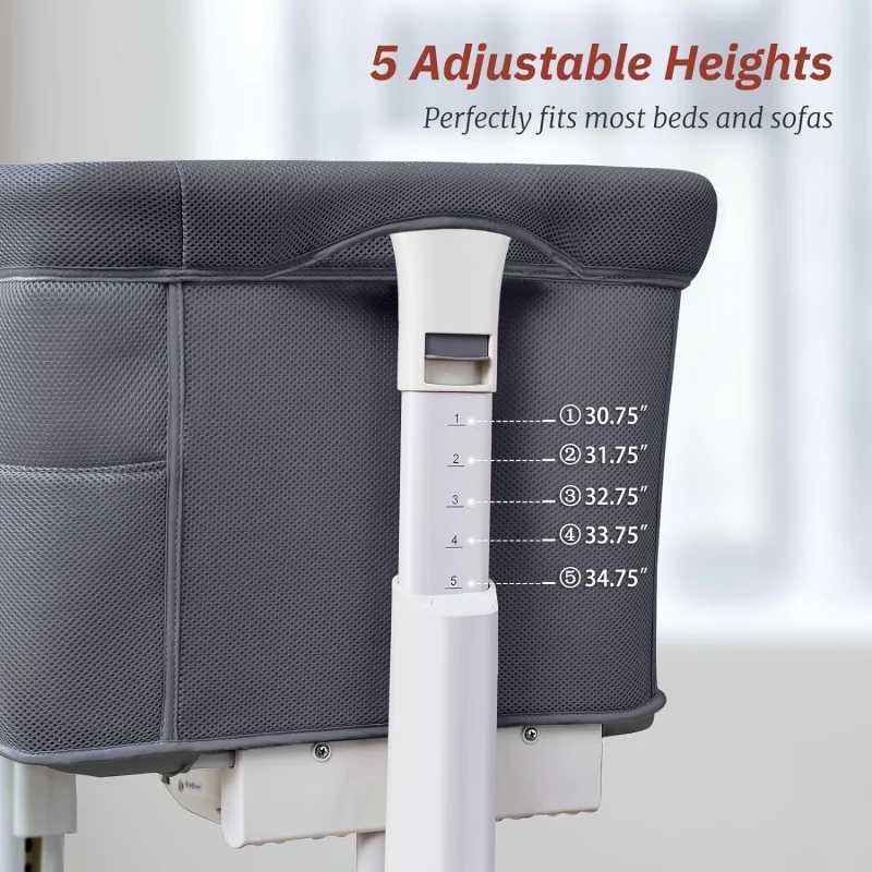 Baby Cribs Rocking Bassinet for Baby Automatic Bedside Sleeper Electric Smart Crib with Wheels 3 in 1 Co Newborn/Infan WX