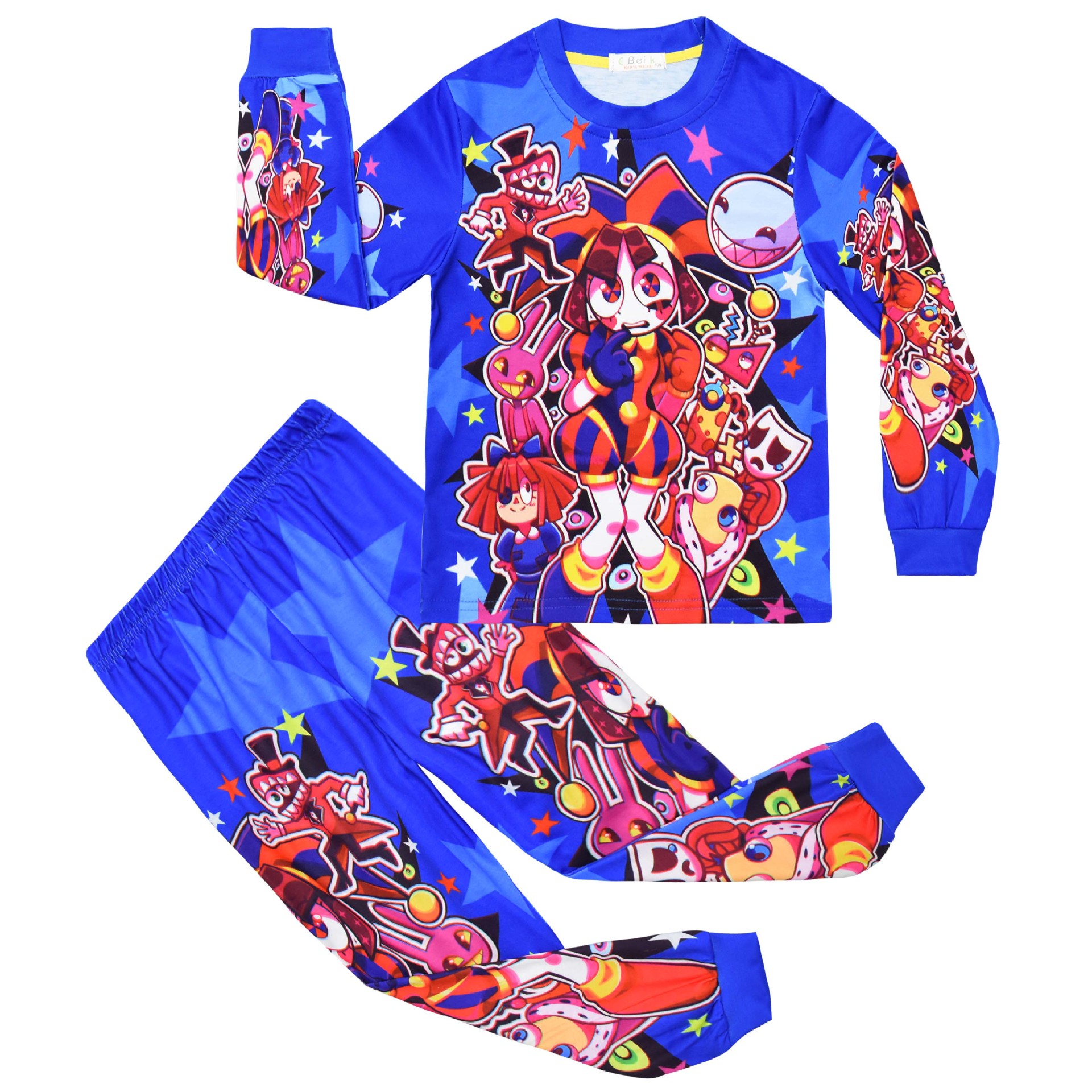 The Amazing Digital Circus Pajamas Boys Girl Top+Pant Sets Kids Pomni and Jax Clothes Set Toddler Clothing Baby Clothes