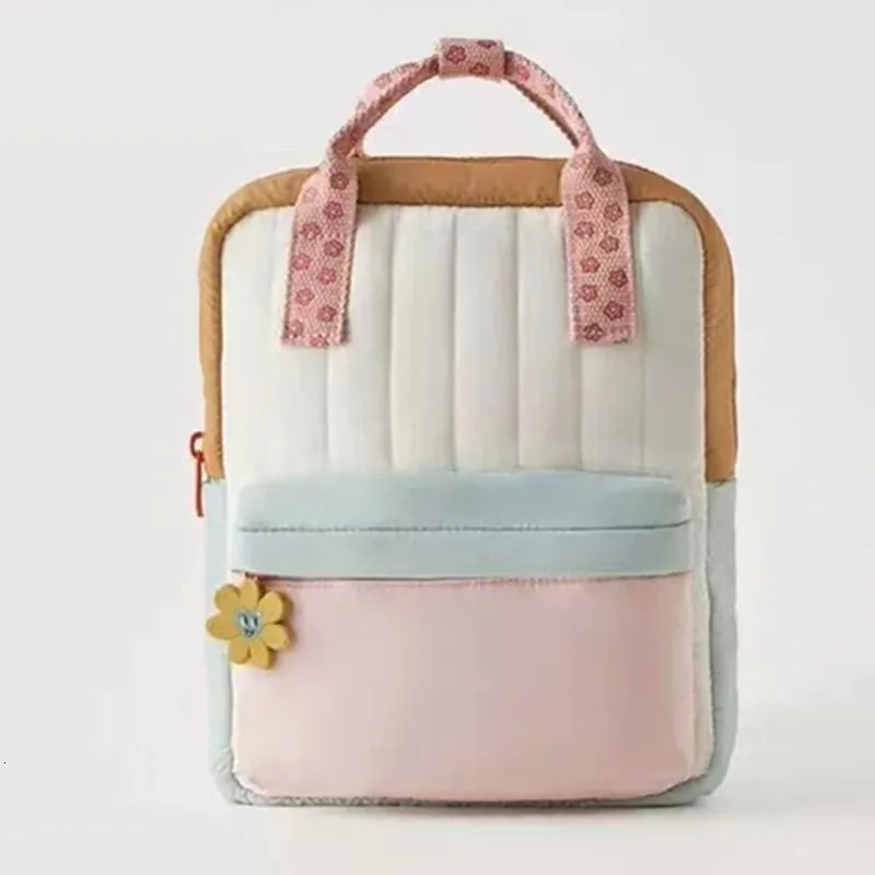 lightweight childrens backpack shopping childrens cute sun flower hanging decoration collocation color small schoolbag 240621