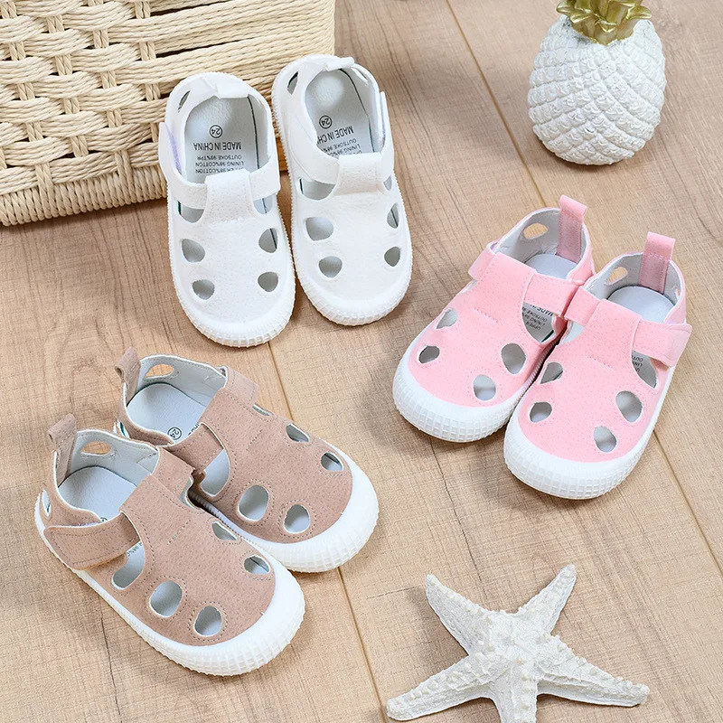 Kids Sandals Summer Girls Boys Cut Out Sneakers Breathable Children Sports Shoes Closed Toe Baby Toddlers Beach Sandalias Flats 240625