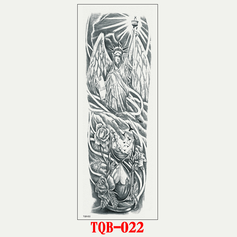 Tattoo Sleeves for Men Women Waterproof Flower Arm Tattoo Stickers Cool Full Arm Scary Fake Temporary Tattoos Big Picture Art