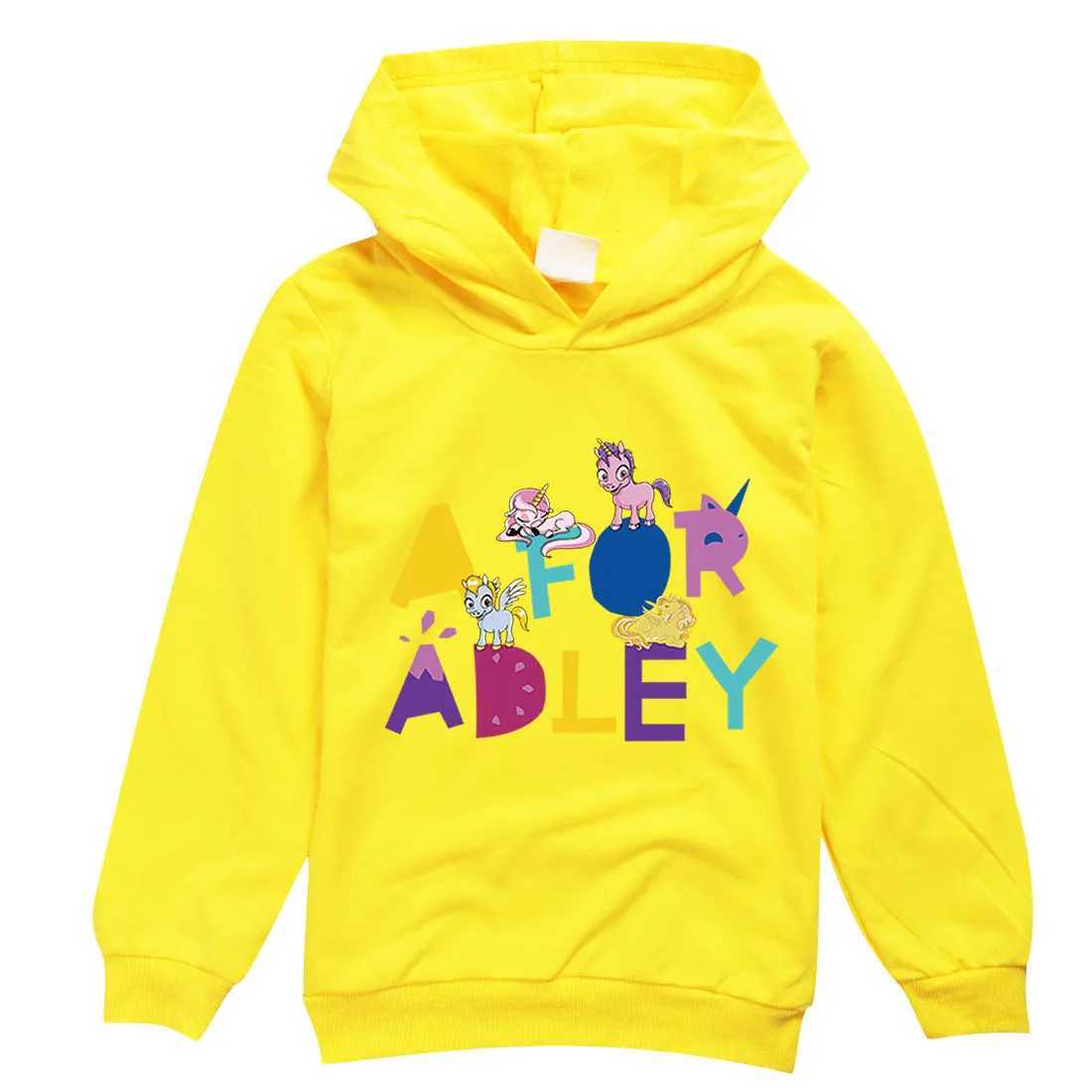 Hoodies Sweatshirts 2024 Spring A FOR ADLEY Clothes Kids Cartoon Jumper Baby Boys Hooded Sweater Toddler Girls Hoodies Children Casual Sweatshirt WX6.