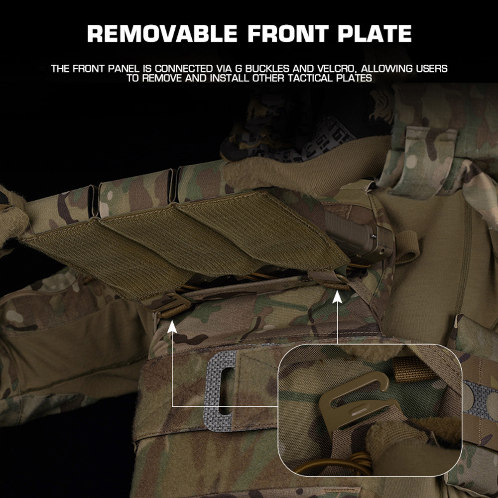 Tactical Vest Ferro FCPC V5 Plate Carrier MOLLE Hunting Military Vest Back Panel Supplement Pouch Airsoft Shooting Body Armor