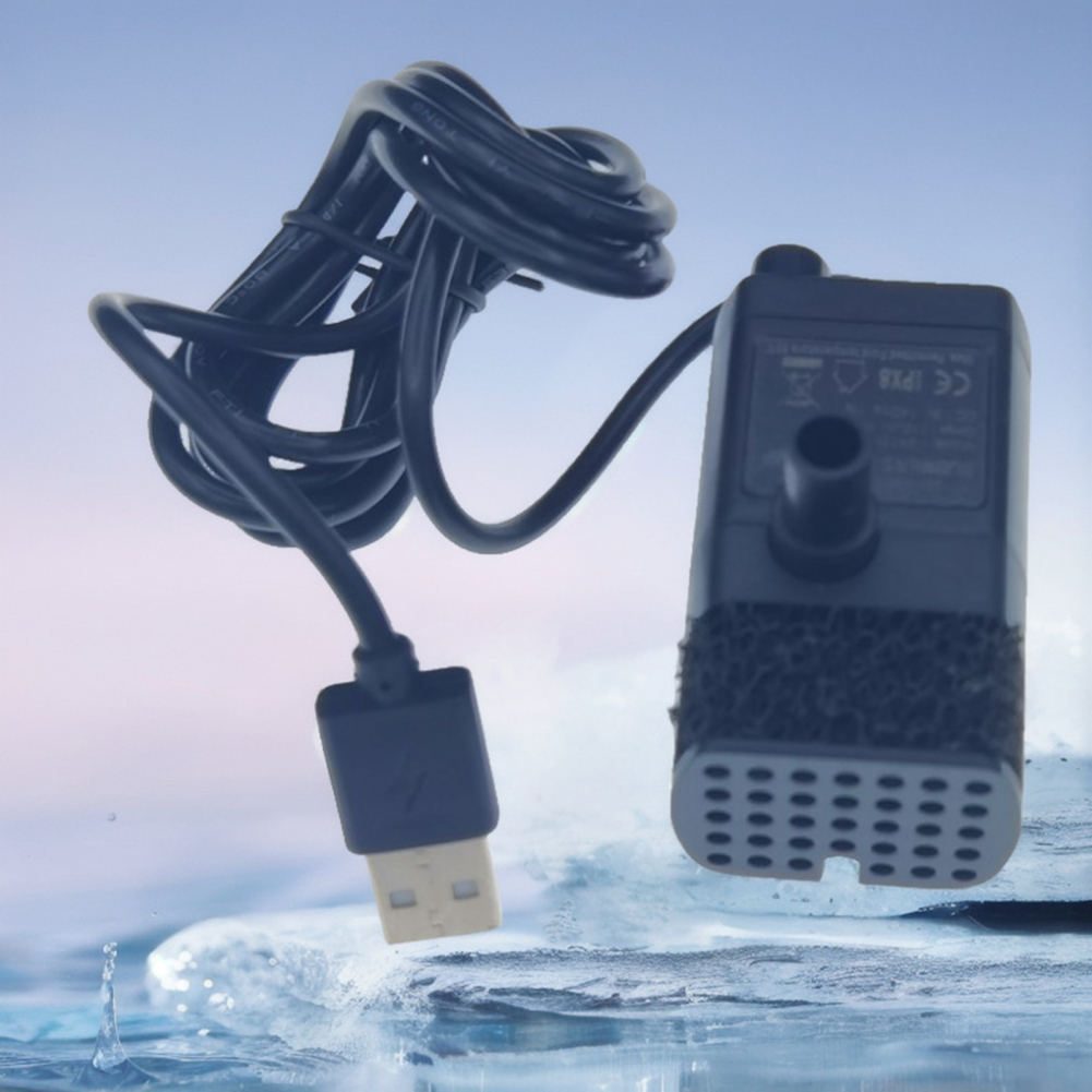 5V Water Pumps Filter Low Noise Brushless Motor Pump Aquarium Pump For Pet DIY Mini Aquarium 200L/H