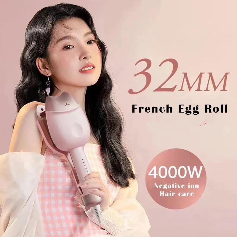 32mm Cat Ear 2 Barrels Ceramic Curling Irons Egg Rolls Hair Curler For Perm Mini Hair Crimper Curling Hair Styling Tools