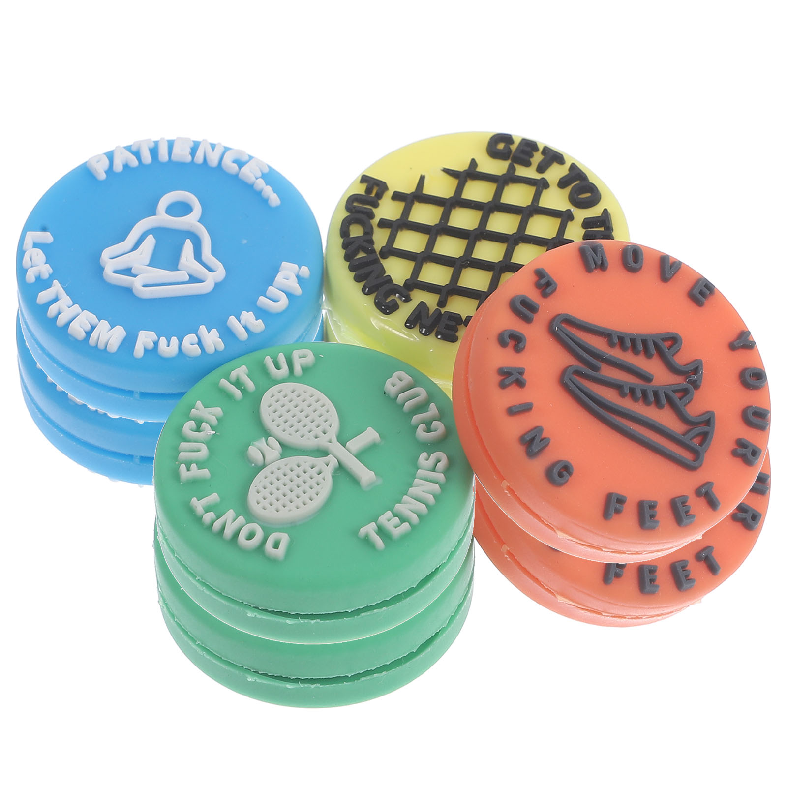 8 Pcs Tennis Racket Shock Absorber Silicone Damper Dampener Racquet for Vibration