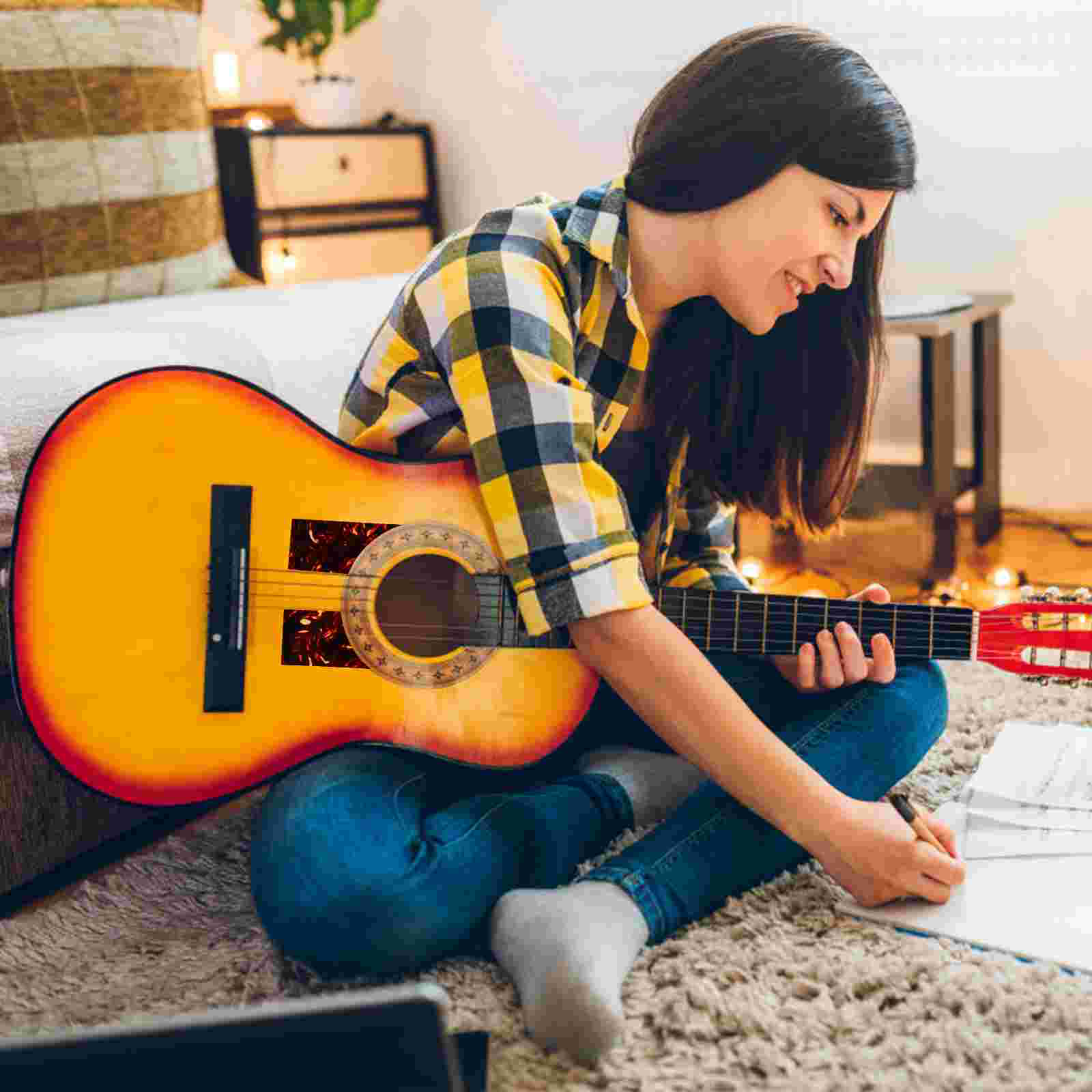 Electric Guitar Parts Guitar Pickguard Sticker Anti Scratch Guitar Guard Sticker Self Adhesive Pick Guard Acoustic Guitar