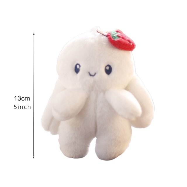 Easter Rabbit Bunny Fur Doll Key Chain for Kids Girls Women Bag Charms Plush Pom Pom Key Ring Toy Cellphone Car Pendant