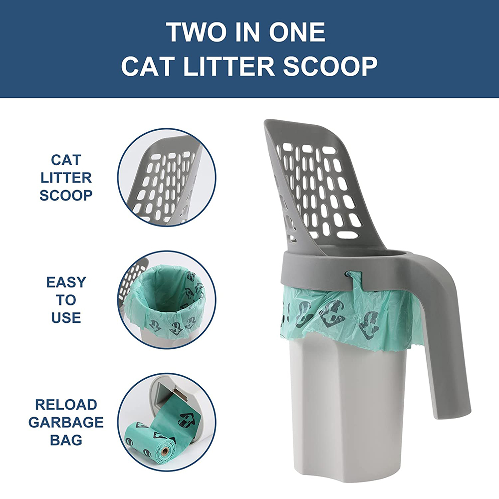 Cat Litter Shovel Self-cleaning Litter Box Scoop Kitty Scoop for Sandbox Kitty Litter Tray Shovel Poop Cats Supplies