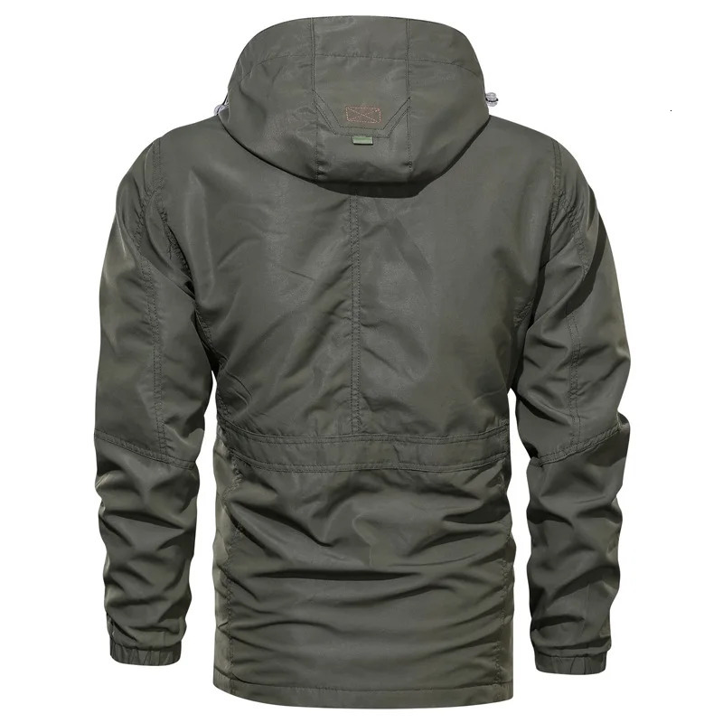 Men Windbreaker Military Field Jackets Outerwear Mens Tactical Waterproof Pilot Coat Hoodie Hunting Army Clothes Camping 240620