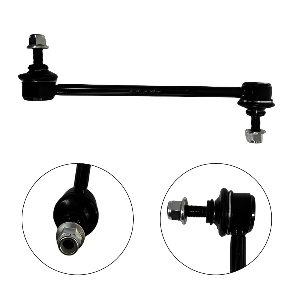 Bar Head Front Stabilizer Left/Right Replacement 1030603-00-B ABS Black Car Accessories Durable Easy Installation