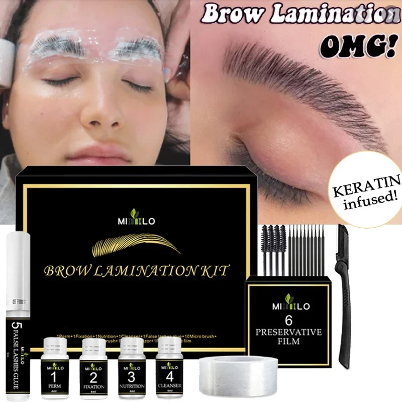 Spot 3D Effect Eyebrow Lift Portable Travel Kit 1PC Eyebrow and Eyelash Mask Kit Safe Eyebrow Lift Professional Beauty Salon