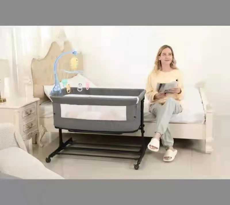 Baby Cribs Kids Cribs Baby Bed Wood Baby Furniture 4 in 1 Child Bed WX