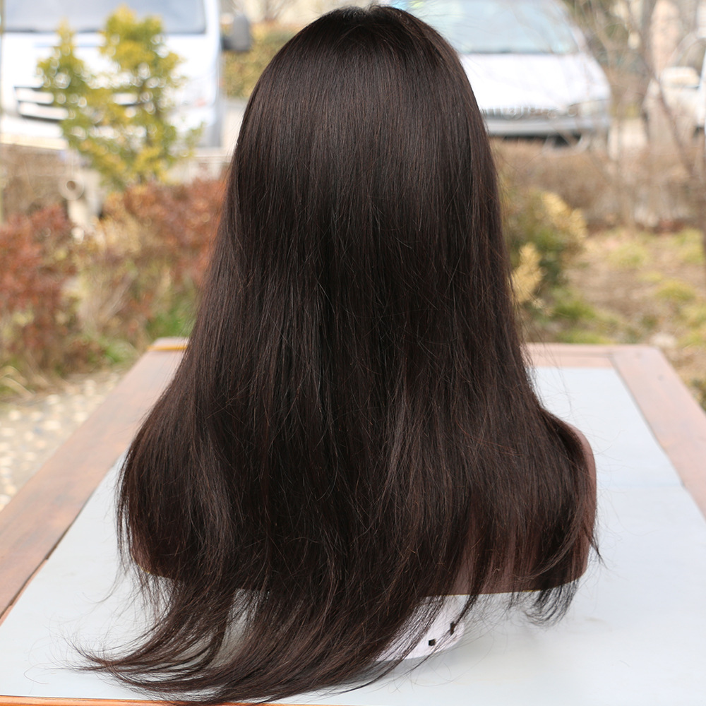 180 Density 360 Lace Frontal Straight Human Hair Wigs Brazilian 10-20 inch Synthetic Front Closure Wig For Women