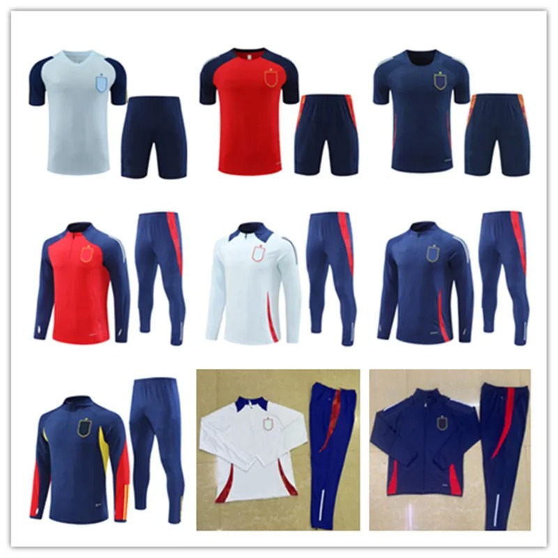 2024 2025 Spain TRACKSUIT set PEDRI FERRAN MORATA A.INIESTA PEDRI Espana Camiseta 24 25 Spanish Training suit SERGIO men kids chandal futbol jacket survetement 666