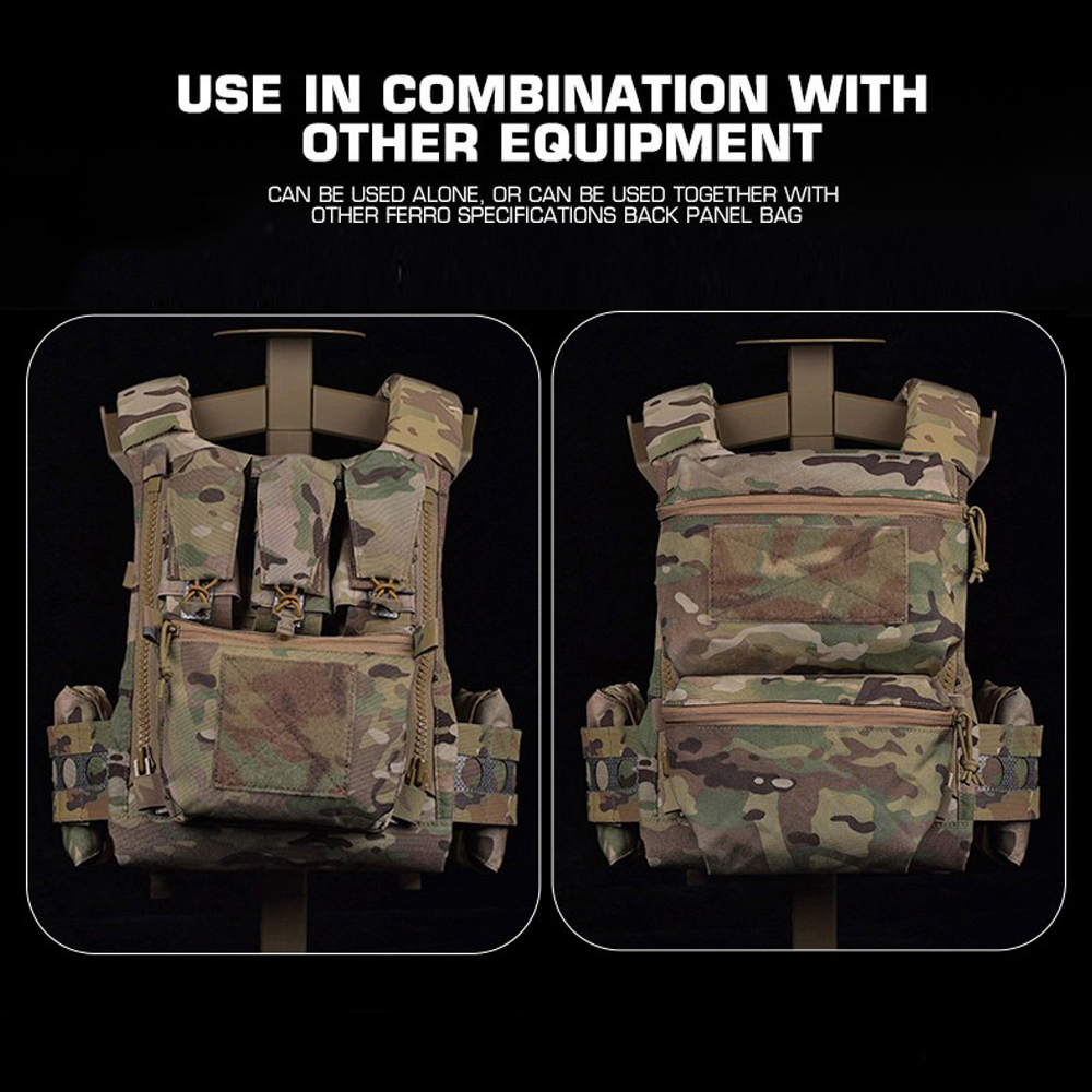 Tactical Vest Ferro FCPC V5 Plate Carrier MOLLE Hunting Military Vest Back Panel Supplement Pouch Airsoft Shooting Body Armor