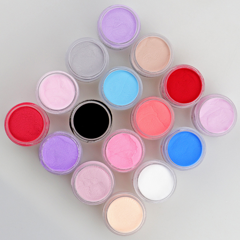10g Colorful Acrylic Powder For Crystal Gel Nail Extensions Manicure Nail Art Carved Powder Decorations