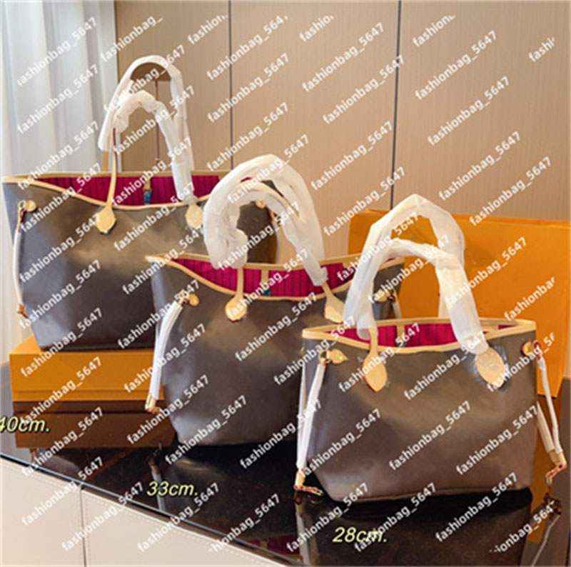 Large tote bag designer women totes shoulder bag classic genuine leather woman 3 sizes luxury handbag purse coffee Check large practical bag clutch wallet