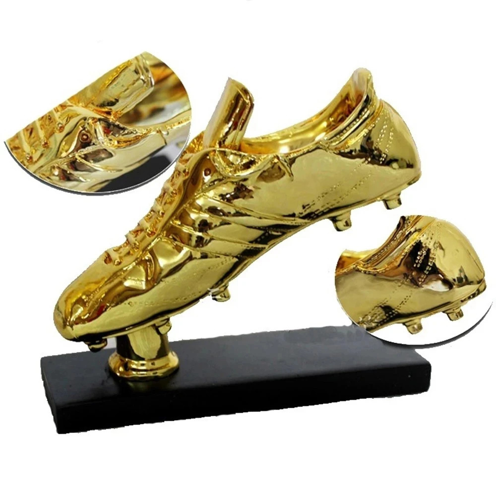 Golden Boot Award Resin Charms Football Match Soccer Fans Souvenir GOLD Plating Shoe Trophy Gift Home Office Decoration Model 240619 - view 5