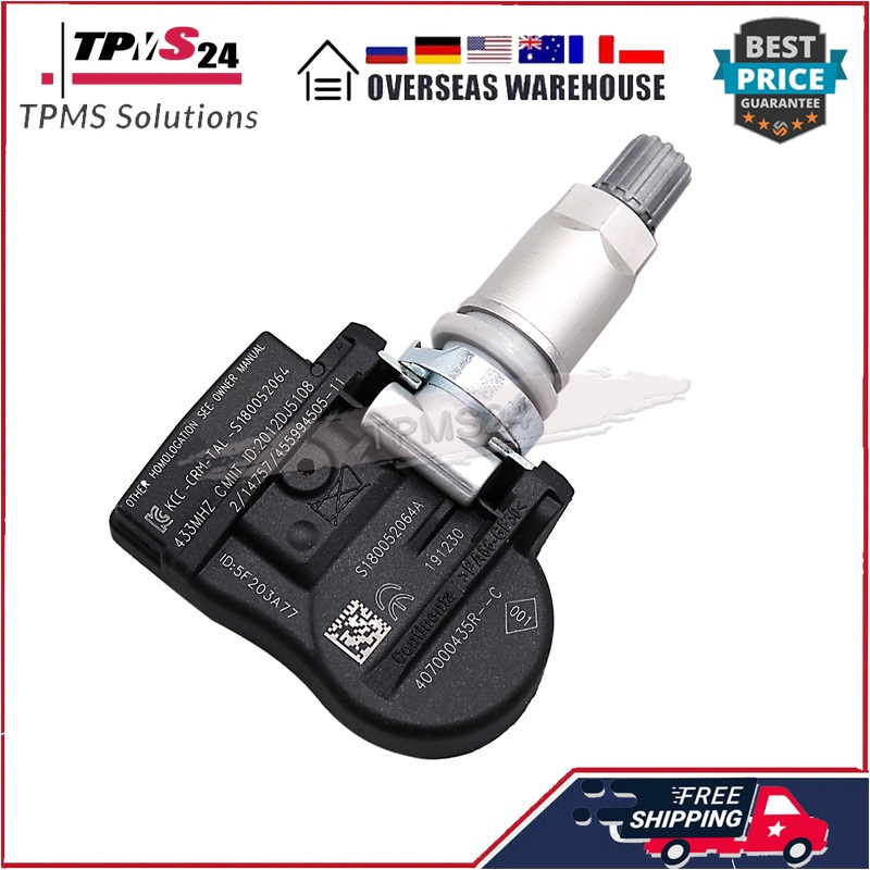4PCS TPMS For Renault Fluence Laguna Grandtour Latitude Megane III Grandtour Megane 433Mhz TIRE AIR PRESSURE SENSOR 407000435R