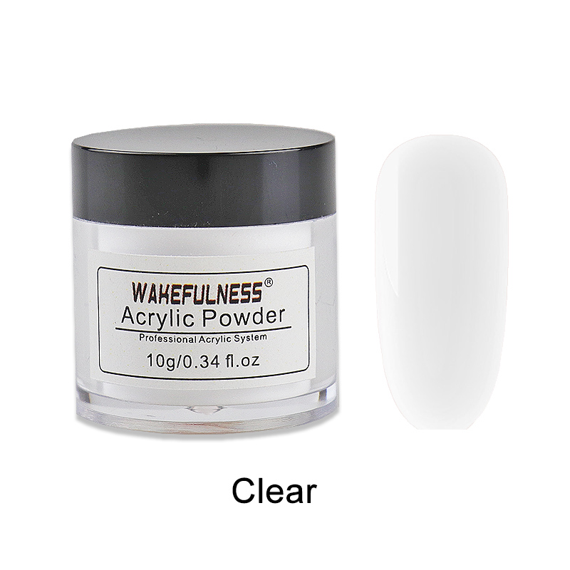 10g Colorful Acrylic Powder For Crystal Gel Nail Extensions Manicure Nail Art Carved Powder Decorations