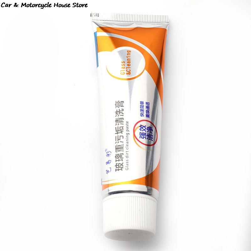 50g Auto Car Glass Polishing Glass Oil Film Removing Paste Clean Polish Paste for Bathroom Window Front Windshield Agent Tools