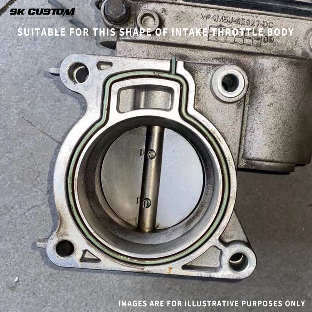 Throttle Body Spacer For Ford Focus 2 Fiesta ST150 MK 6 Mondeo 1.8 2.0 Engine Al Alloy Throttle Vortex Intake Gasket Accessories