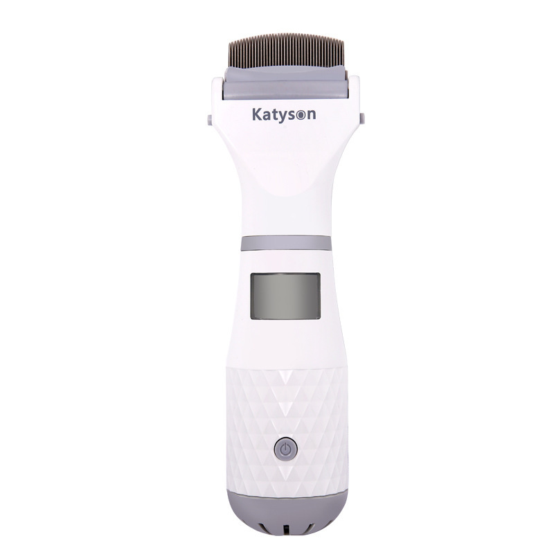 Electric Pet Flea Lice Cleaner Comb Dog Flea Vacuum Comb Pet Self Cleaning Slicker Brush Custom LOGO Dog Cleaning Dog Brush